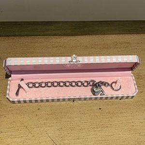Juicy Couture Heart Charm Toggle Bracelet